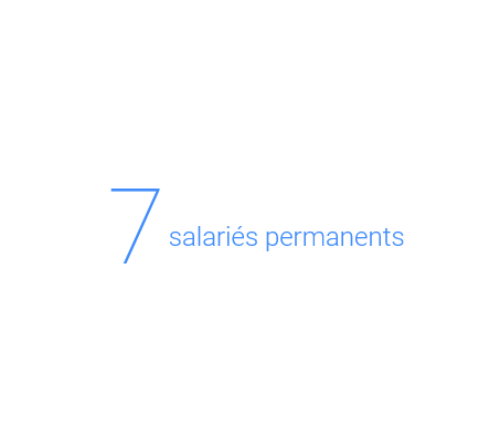 7 salariés permanents